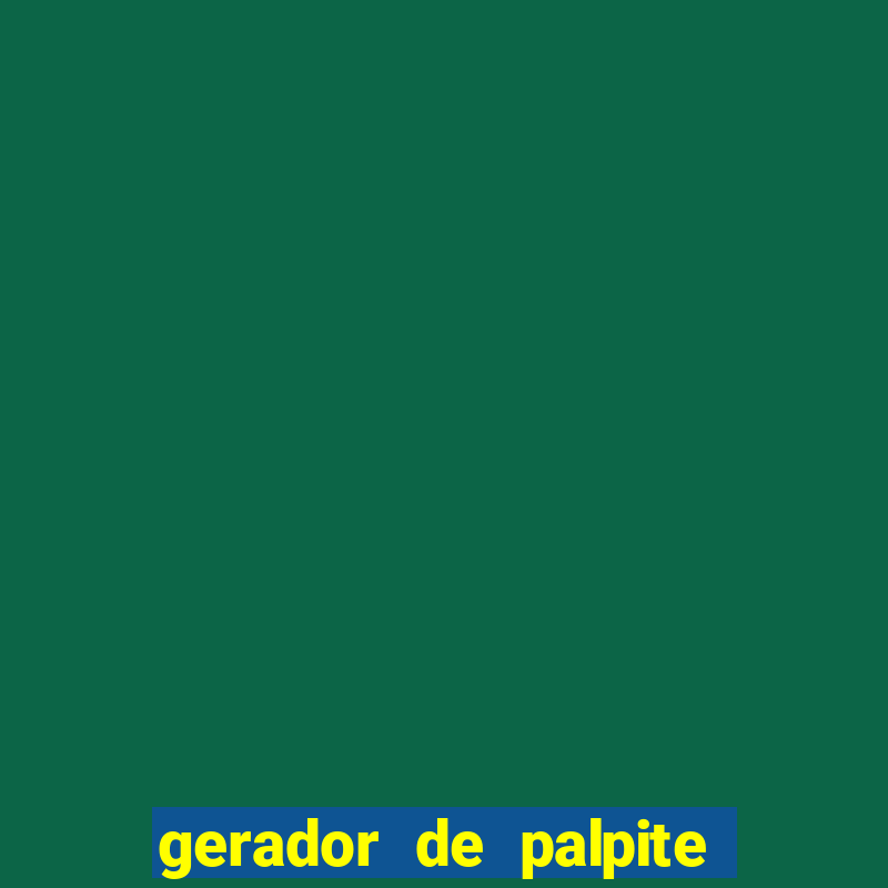 gerador de palpite do jogo do bicho